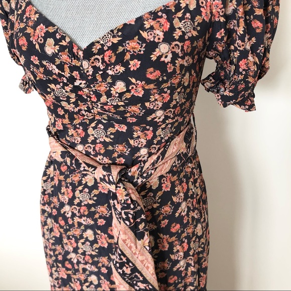 NWT Vintage Boho Cottagecore Inspired Maxi Floral Dress - Picture 5 of 12